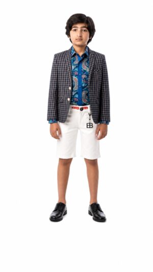 Elie Balleh Boy's Plaid Blazer: Timeless Style
