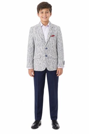 Geometric Pattern Blazer for Boys - Elie Balleh