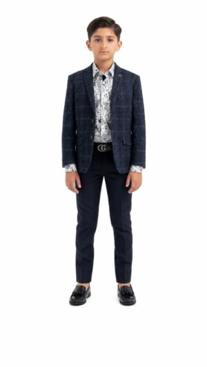 Plaid Chanel Tweed Blazer for Boys - Elie Balleh