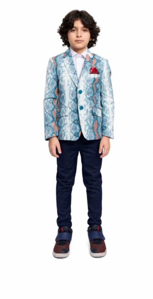 Elie Balleh Boys Snakeskin Blazer