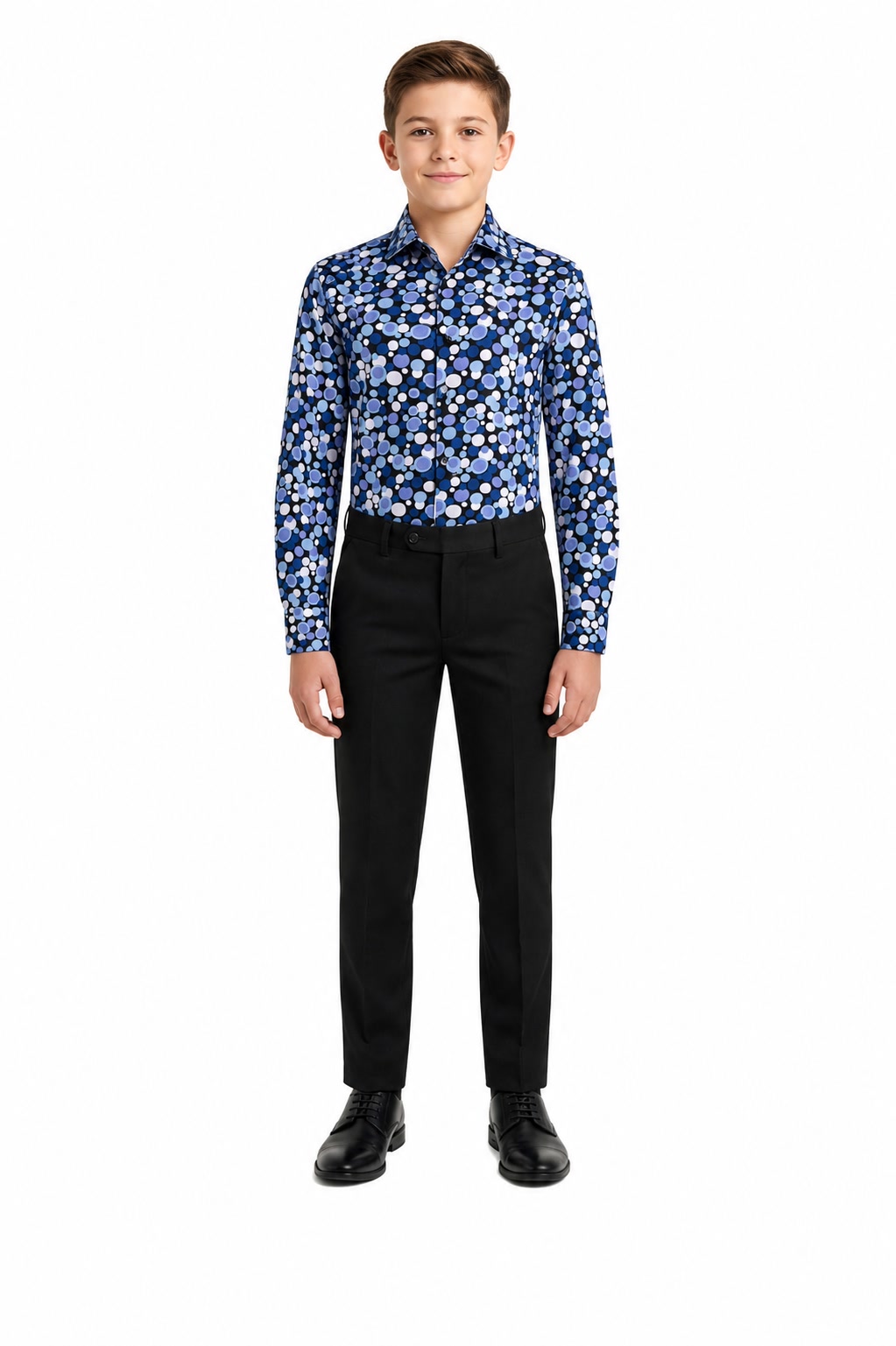 Elie Balleh Boys Slim Fit Solid Button-Down Shirt