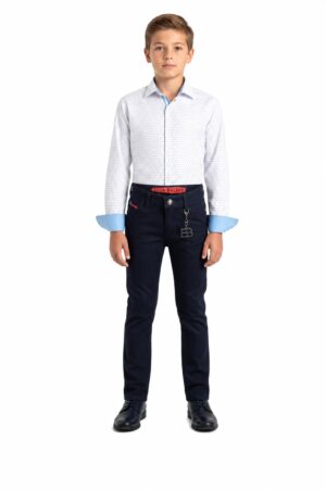 Micro Ditsy Print Shirt for Boys - Elie Balleh