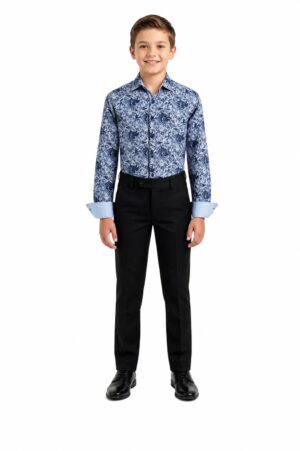 Slim Fit Printed Shirt for Boys - Elie Balleh