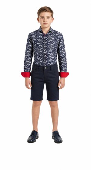 Stylish Paisley Pattern Shirt for Boys - Elie Balleh