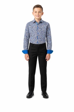 Elegant Paisley Print Shirt for Boys - Elie Balleh