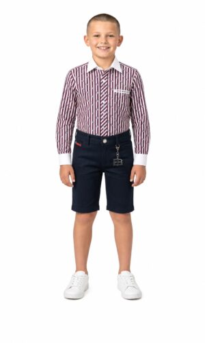 Elie Balleh Boys Slim Fit Printed Button-Down Shirt