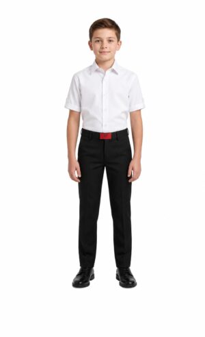 Elie Balleh Short Sleeve Solid White Poplin Shirt