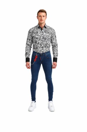 Classic Wash Skinny Jeans for Men