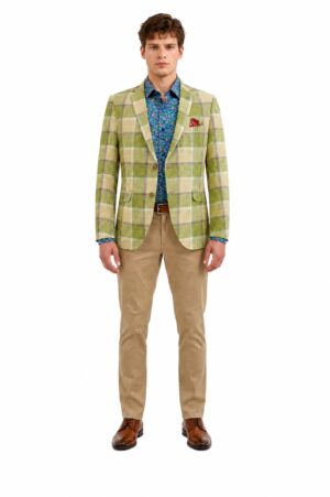 Men's Big Plaid Sports Blazer By Elie Balleh