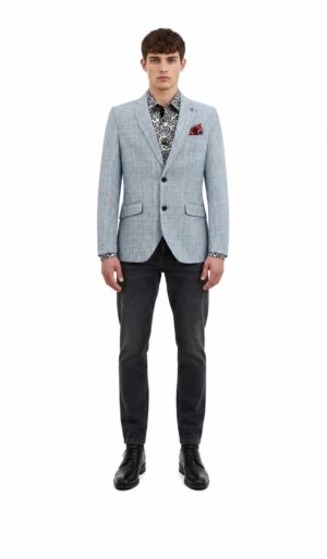 Elie Balleh Men's Textured Single Breasted Blazer