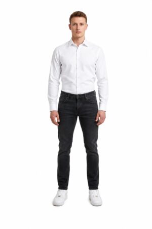 Baby Blue Slim Fit Button-Down Shirt