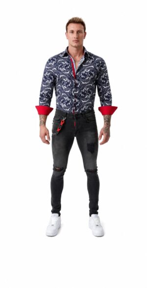 Paisley Sport Button-Down Shirt for Men