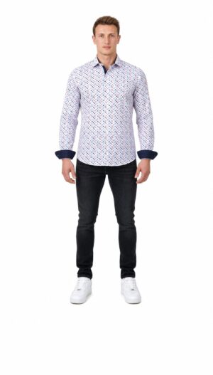 Men's Blue Button-Down Shirt